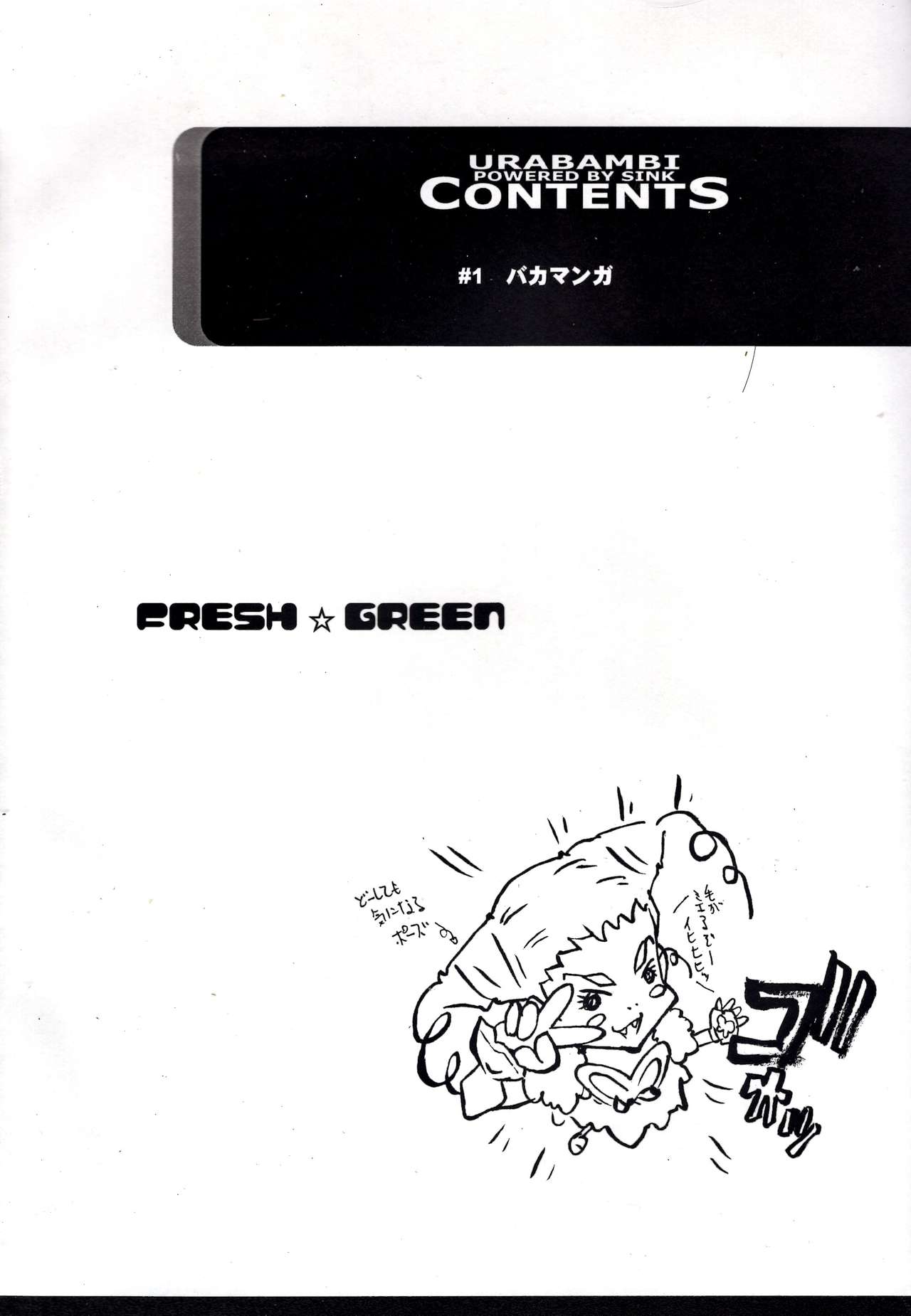 (C73) [Urakata Honpo (SINK)] Urabambi Vol. 35 -Fresh Green- (Yes! Precure 5) (C73) [裏方本舗 (SINK)] ウラバンビvol.35 -FRESH☆GREEN- (Yes! プリキュア5)