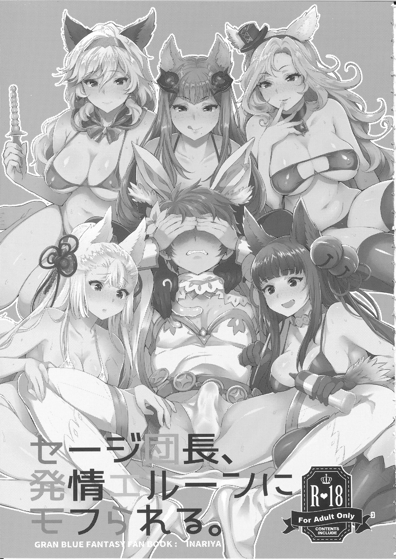 (SC2016 Summer) [Inariya (Inari)] Sage Danchou, Hatsujou Elune ni Mofurareru. (Granblue Fantasy) (サンクリ2016 Summer) [稲荷屋 (稲荷)] セージ団長、発情エルーンにモフられる。 (グランブルーファンタジー)