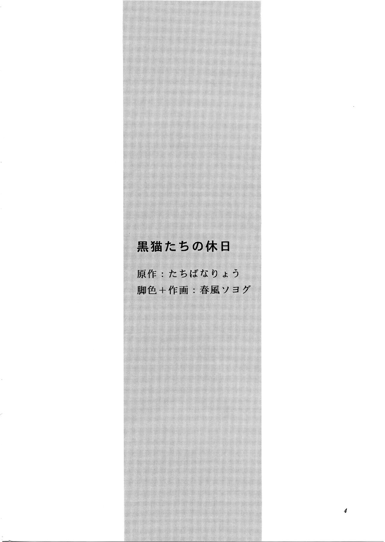 (C63) [GUST (Harukaze Soyogu)] Kuroneko-tachi no Kyuujitsu ~A Peaceful Day~ (Noir) [Chinese] (C63) [GUST (春風ソヨグ)] 黒猫たちの休日 ~A Peaceful Day~ (ノワール) [中国翻訳]