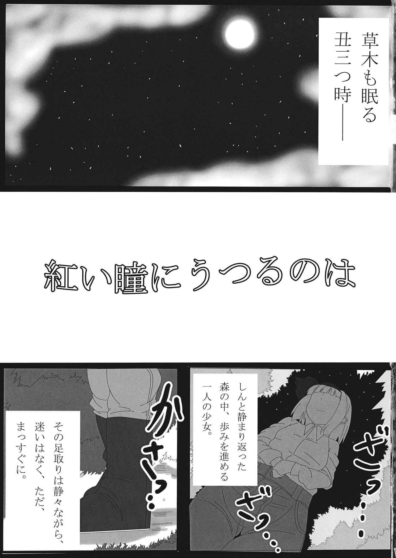 (Shuuki Reitaisai 2) [Circle Mattsao (Mutunari)] Akai Hitomi ni Utsuru no wa (Touhou Project) (秋季例大祭2) [さーくる・まっつぁお (むつなり)] 紅い瞳にうつるのは (東方Project)