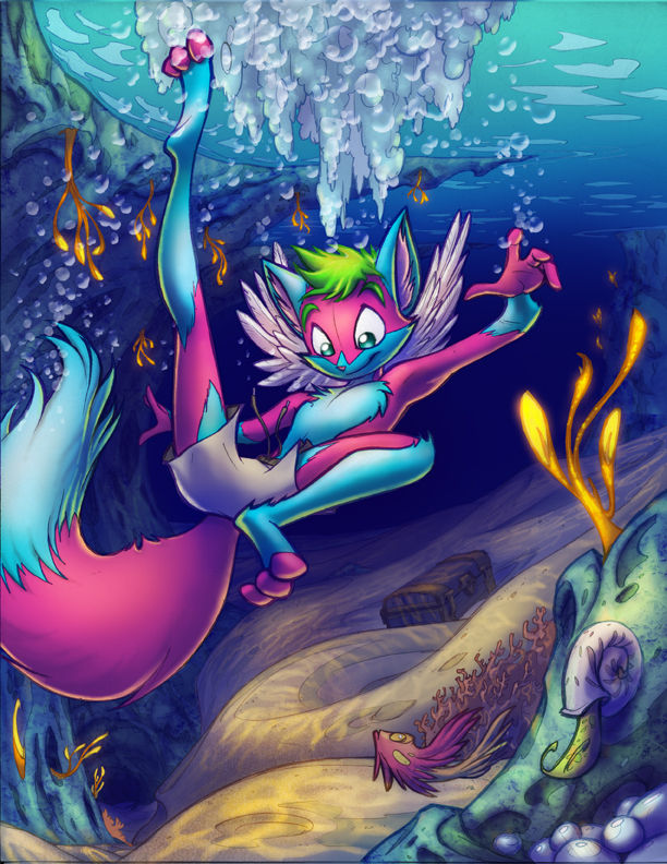 Furries Underwater 